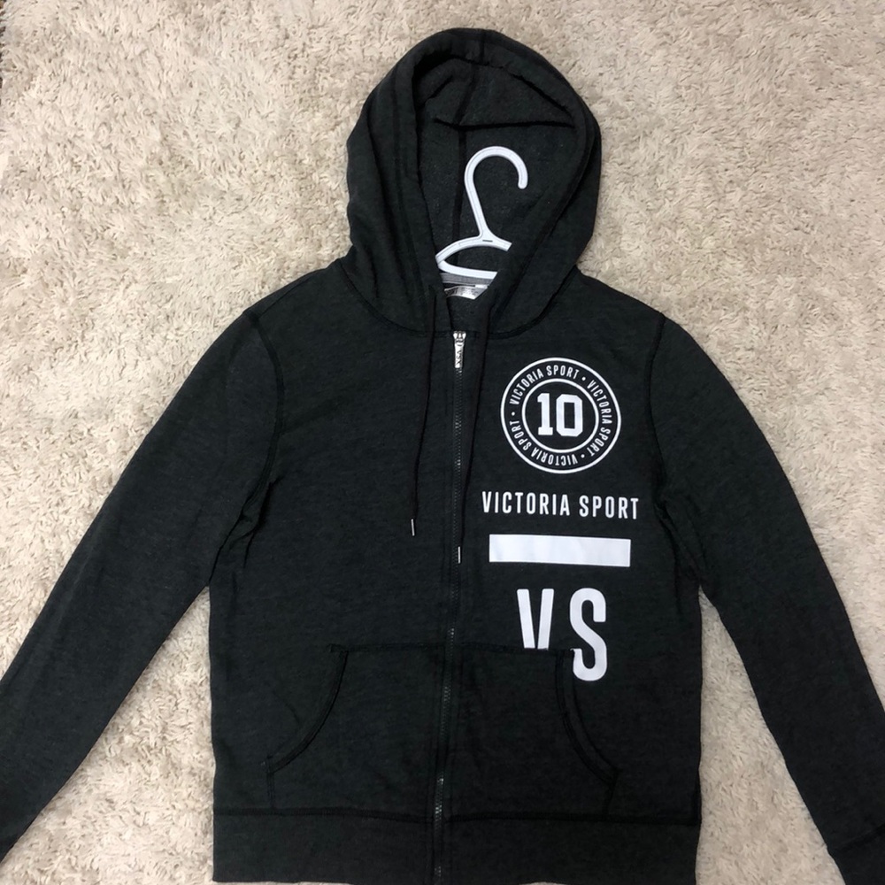Victoria Secret Sport Grey & White Hoodie
